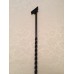 1 Single Black Iron Metal Barley Twists Baluster Balustrade Stair Spindle 1m long x 12mm Plain Bars 